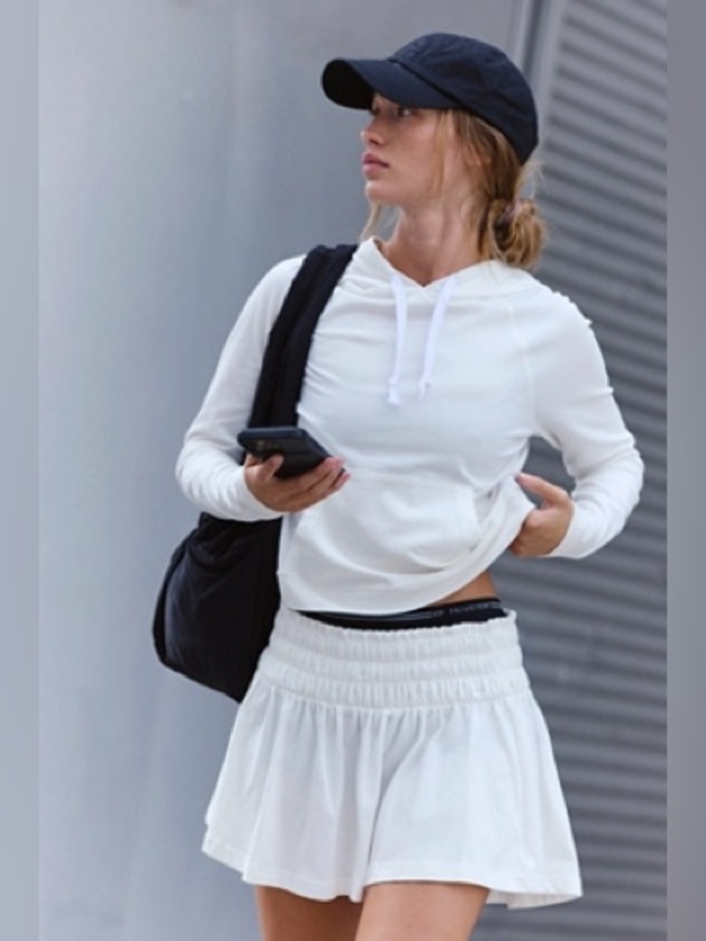 FREE PEOPLE | ✨NWOT✨ Hot Shot Smocked Skirt Set in White